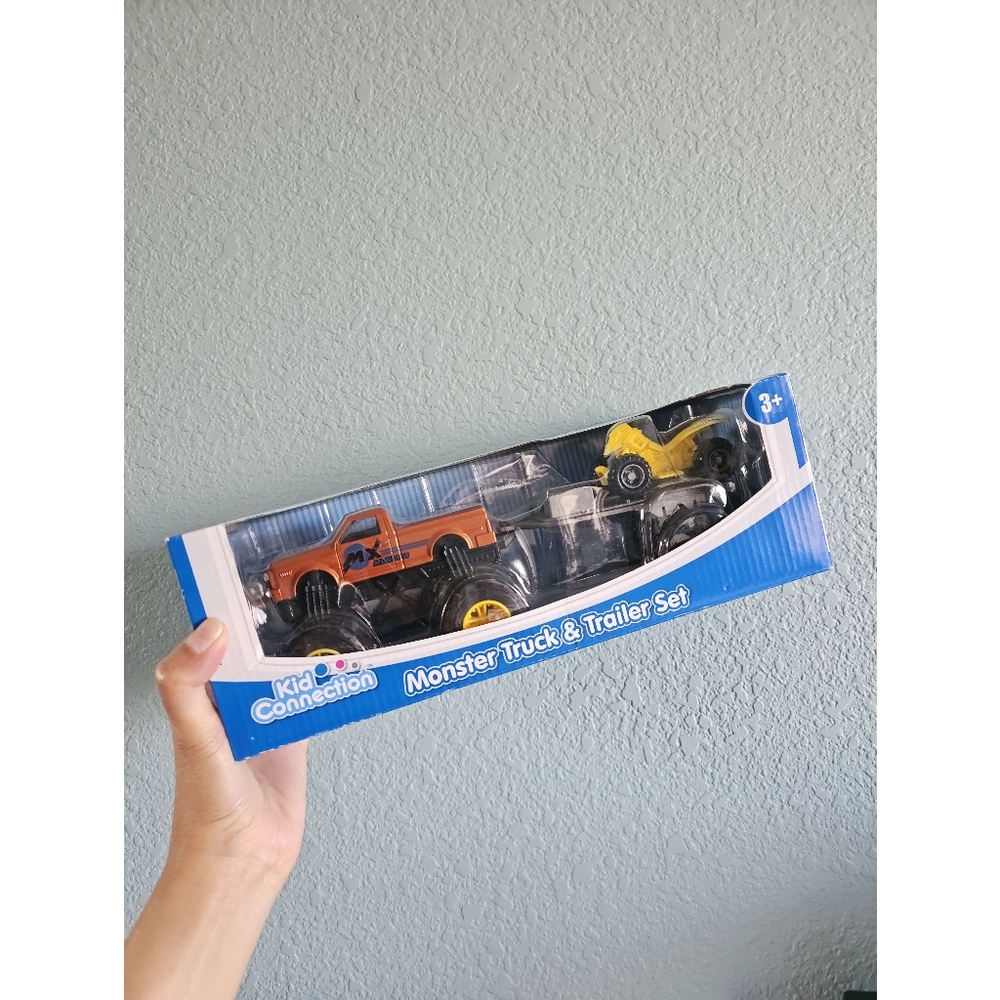 Kid Connection | NIB Monster Truck and Trailer Set
